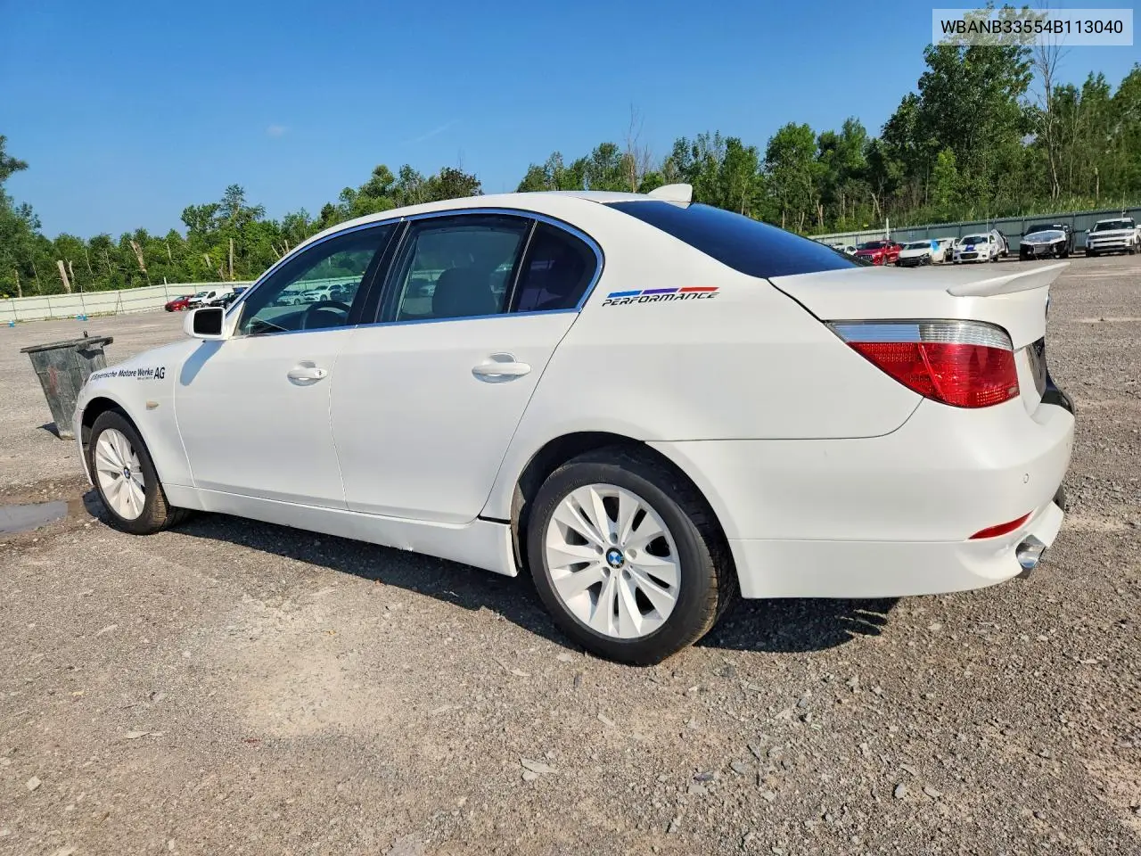 2004 BMW 545 I VIN: WBANB33554B113040 Lot: 61698236
