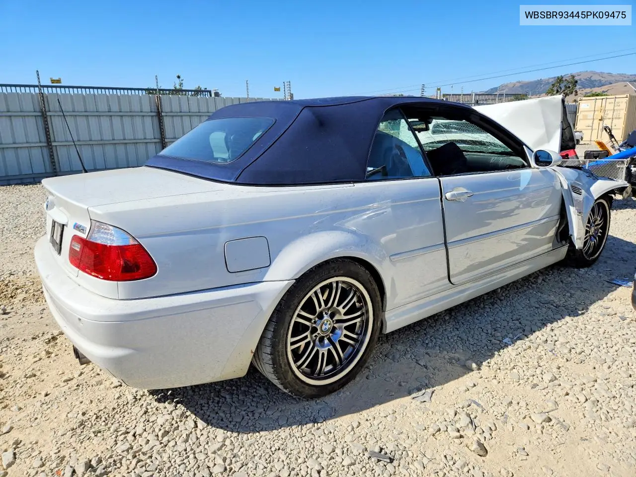 2005 BMW M3 VIN: WBSBR93445PK09475 Lot: 55001976