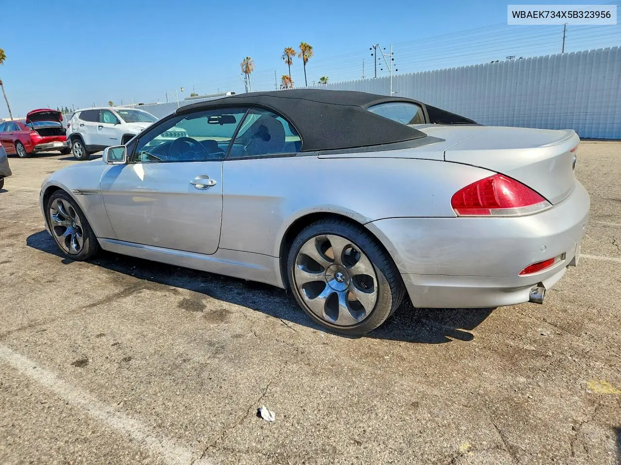 2005 BMW 645 Ci Automatic VIN: WBAEK734X5B323956 Lot: 58460176