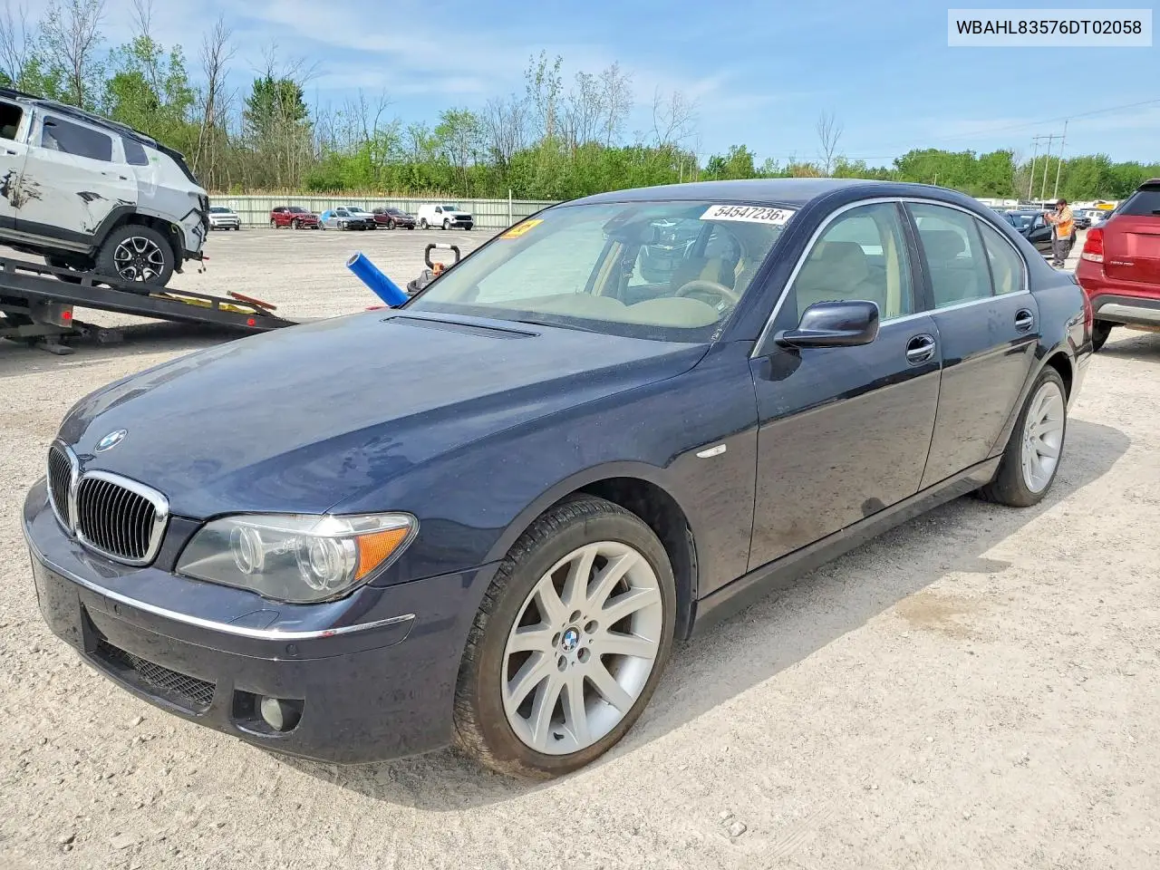 2006 BMW 750 I VIN: WBAHL83576DT02058 Lot: 54547236