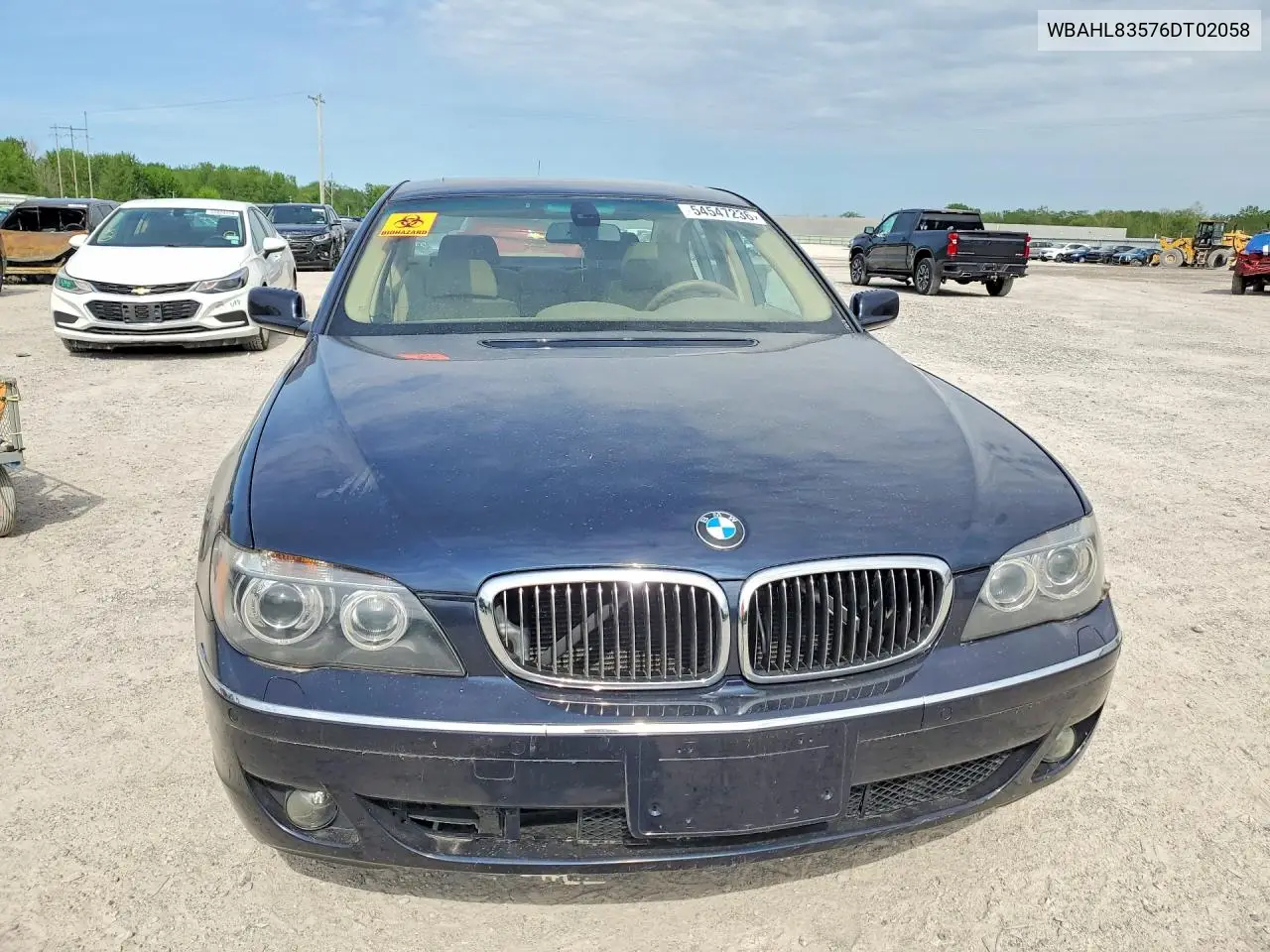 2006 BMW 750 I VIN: WBAHL83576DT02058 Lot: 54547236