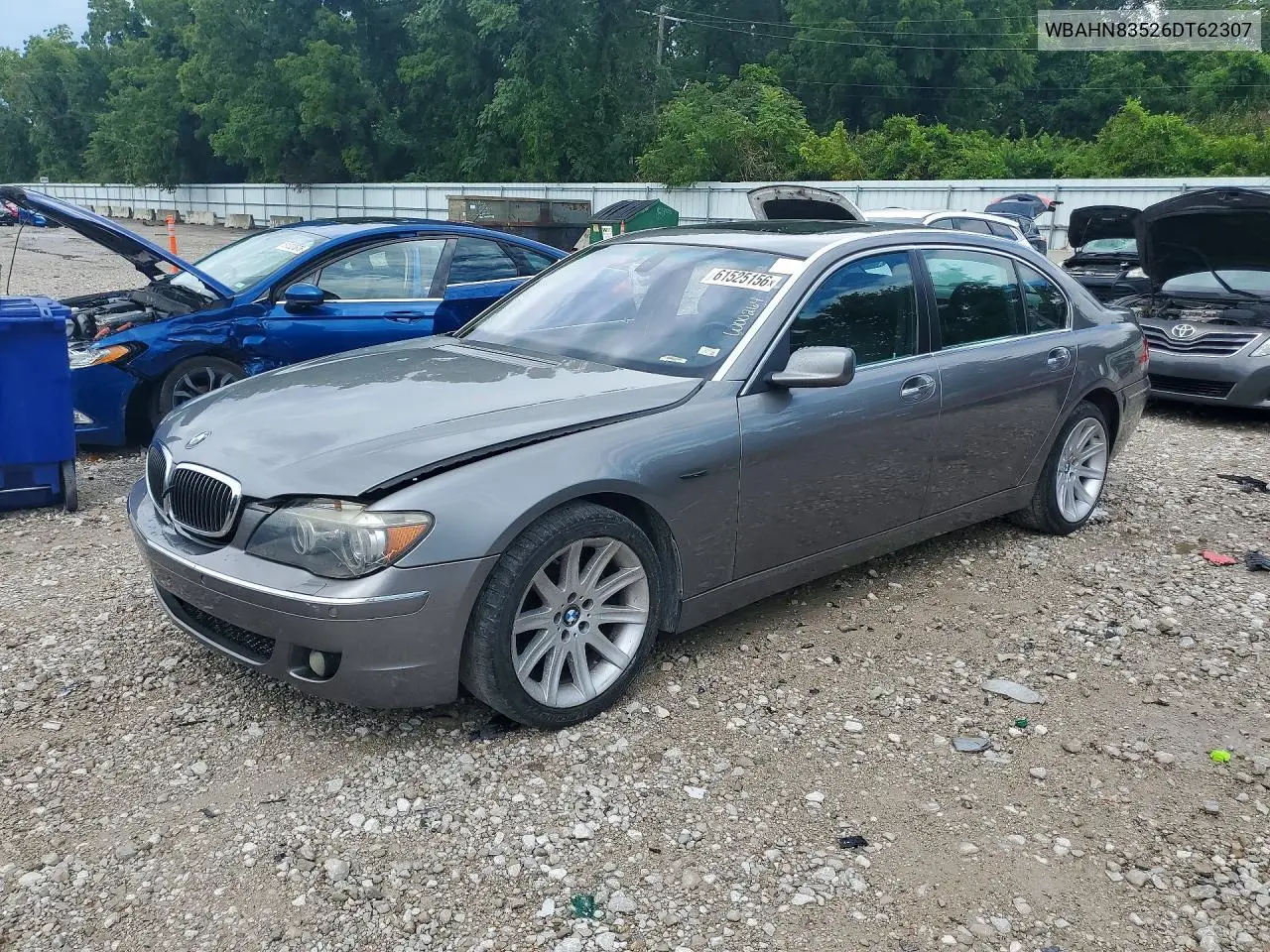 2006 BMW 750 Li VIN: WBAHN83526DT62307 Lot: 61525156