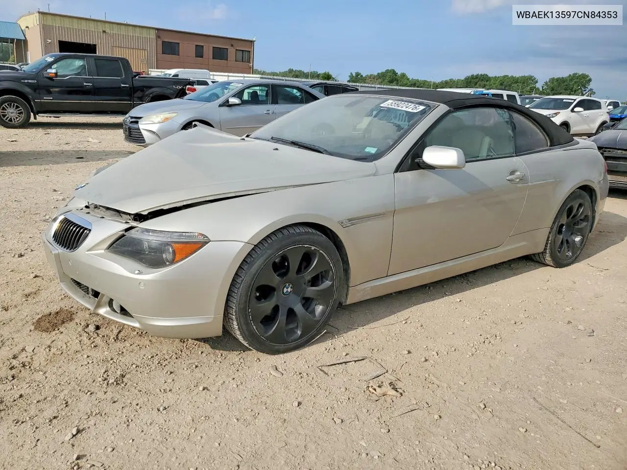 2007 BMW 650 I VIN: WBAEK13597CN84353 Lot: 55922476