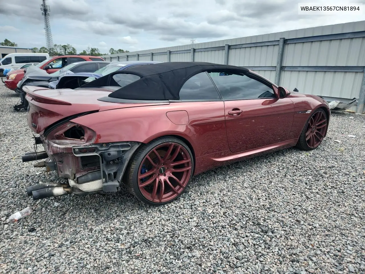2007 BMW M650 I VIN: WBAEK13567CN81894 Lot: 56068606