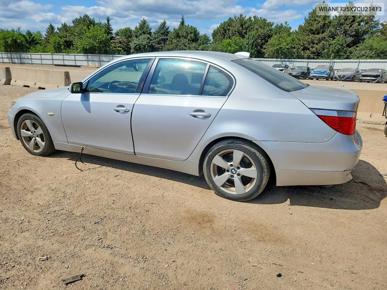 2007 BMW 530 Xi VIN: WBANF735X7CU21413 Lot: 61707906