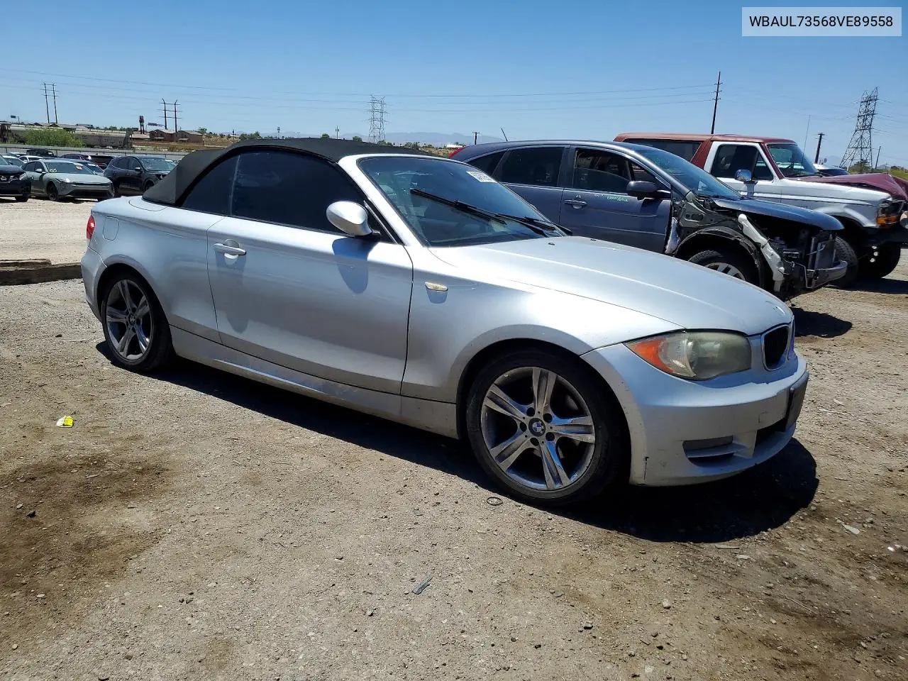 2008 BMW 128 I VIN: WBAUL73568VE89558 Lot: 53787266