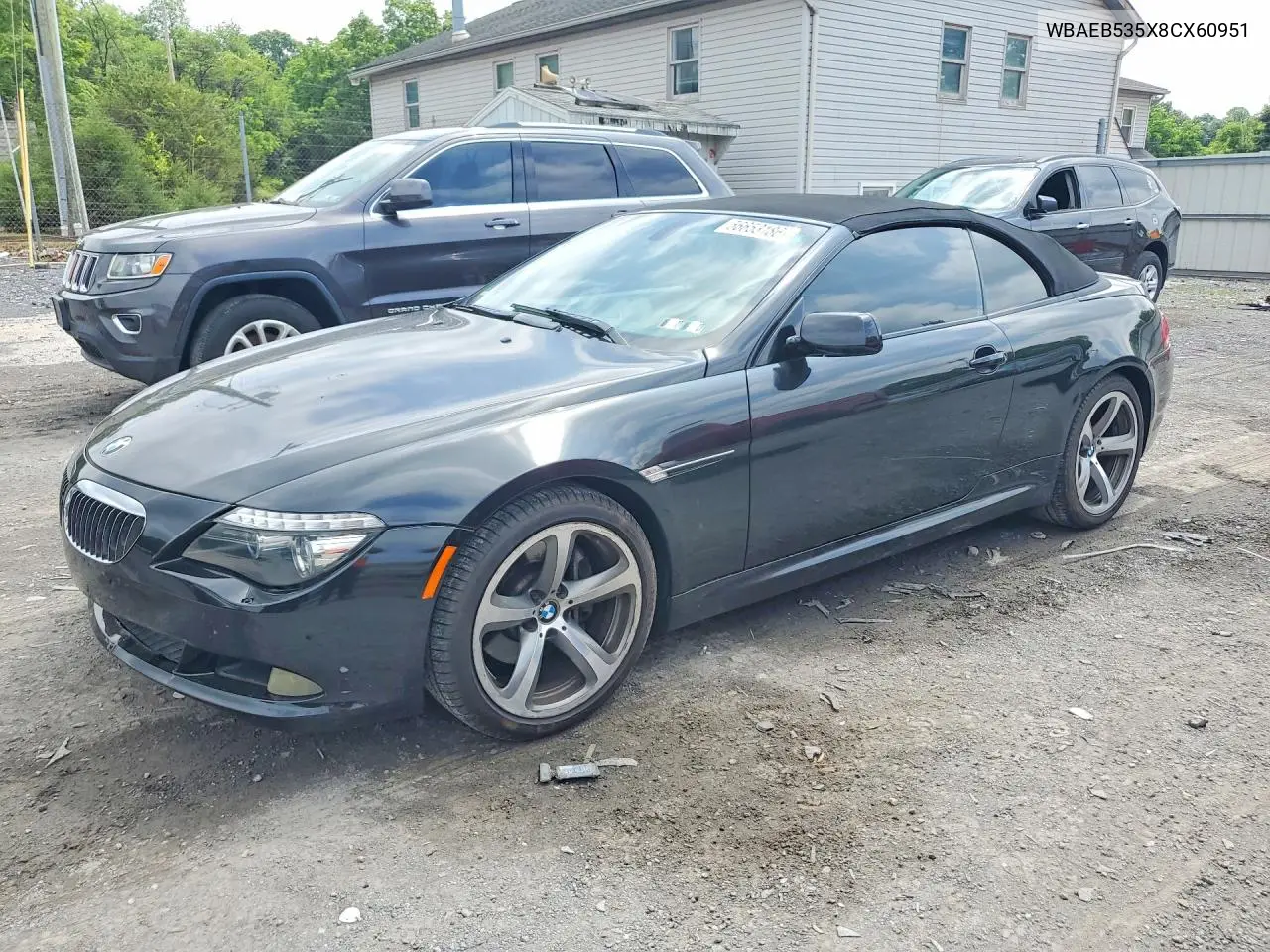 2008 BMW 650 I VIN: WBAEB535X8CX60951 Lot: 56653186