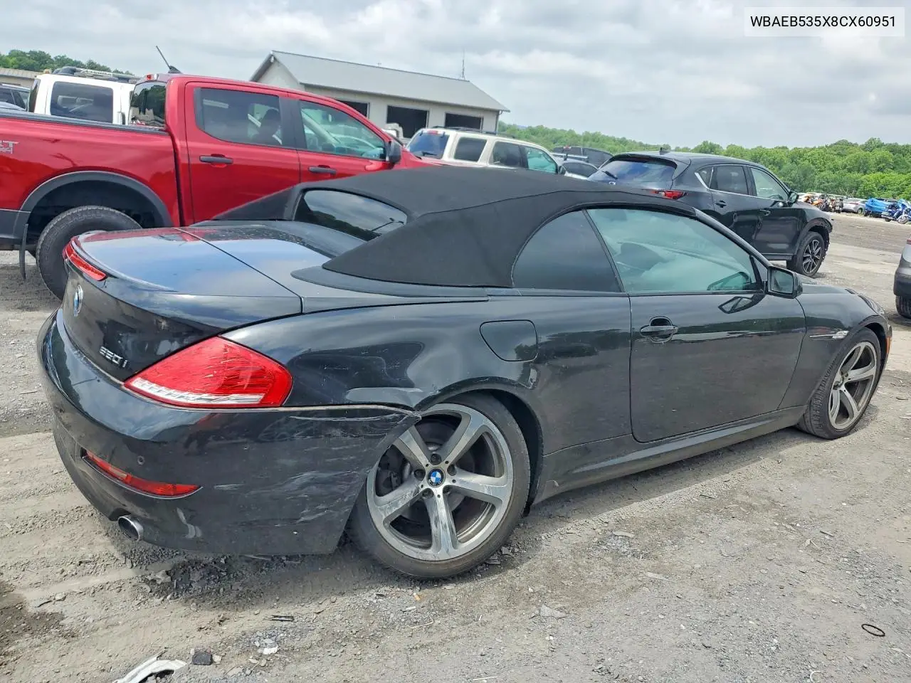 2008 BMW 650 I VIN: WBAEB535X8CX60951 Lot: 56653186