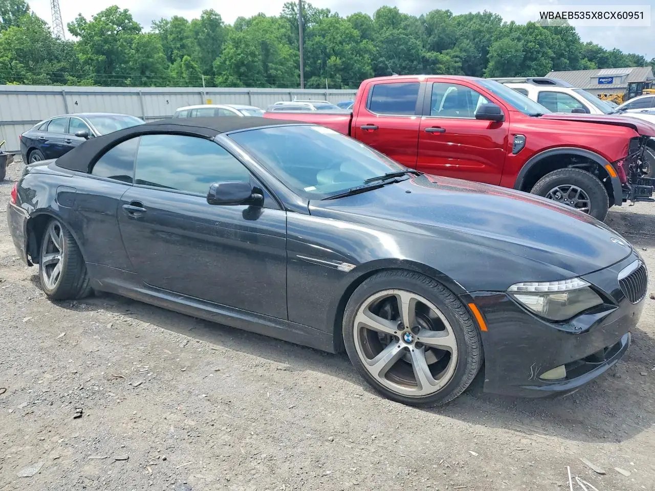 2008 BMW 650 I VIN: WBAEB535X8CX60951 Lot: 56653186