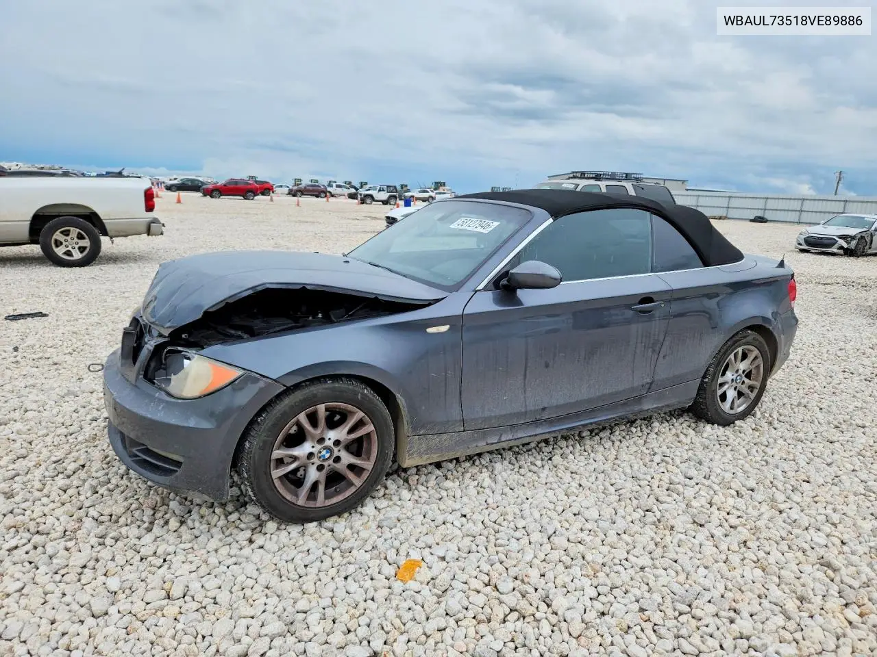 2008 BMW 128 I VIN: WBAUL73518VE89886 Lot: 58127946
