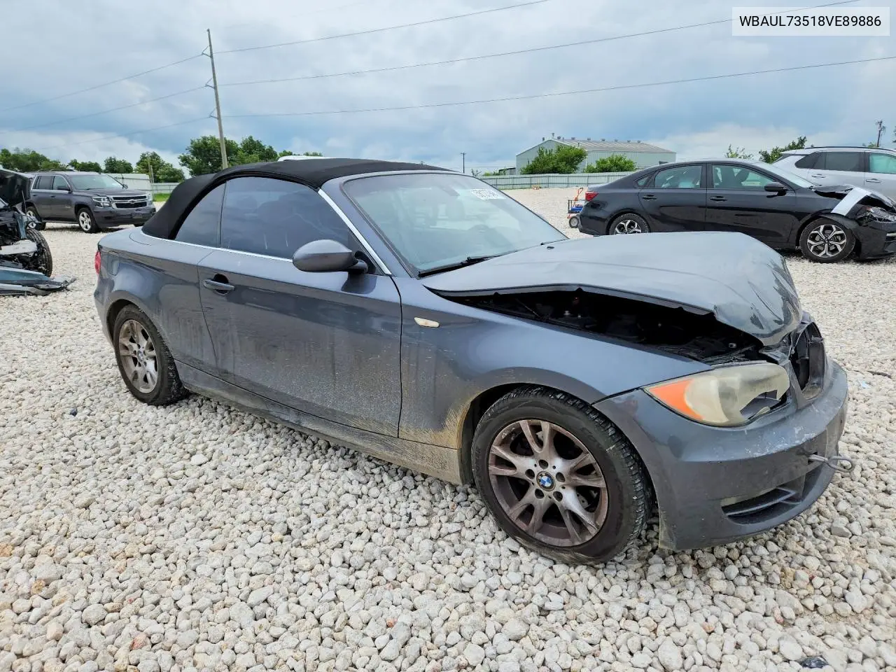 2008 BMW 128 I VIN: WBAUL73518VE89886 Lot: 58127946