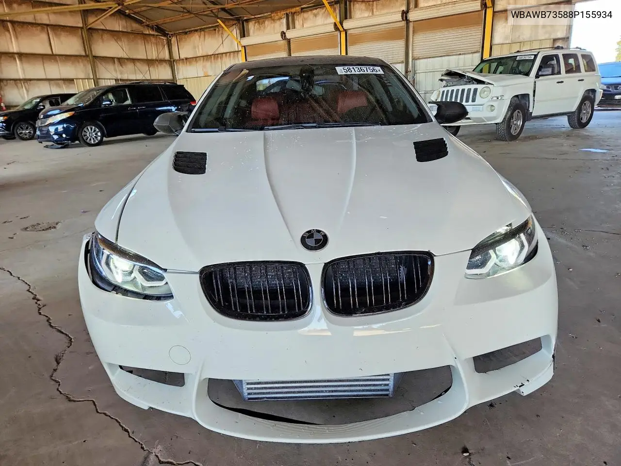 2008 BMW 335 I VIN: WBAWB73588P155934 Lot: 58136756
