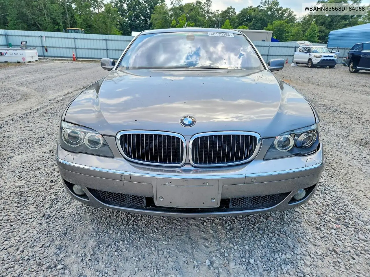 2008 BMW 750 Li VIN: WBAHN83568DT84068 Lot: 60196386