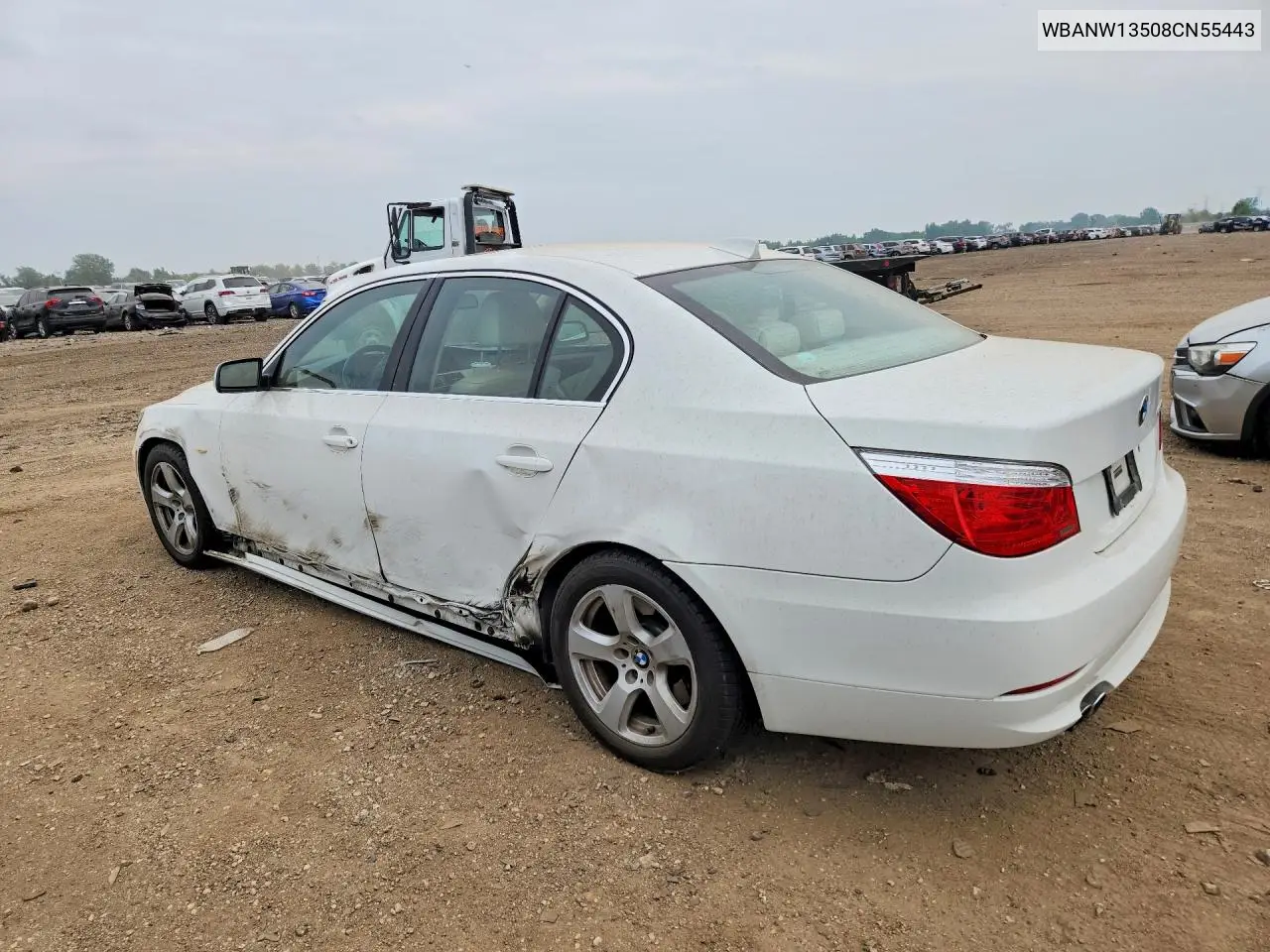 2008 BMW 535 I VIN: WBANW13508CN55443 Lot: 61297996