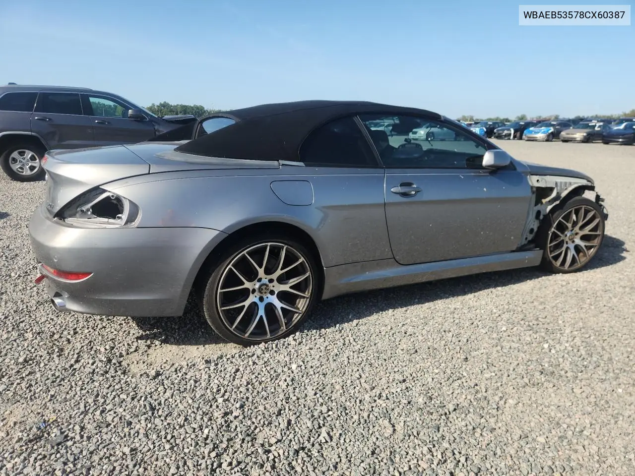 2008 BMW 650 I VIN: WBAEB53578CX60387 Lot: 61764446