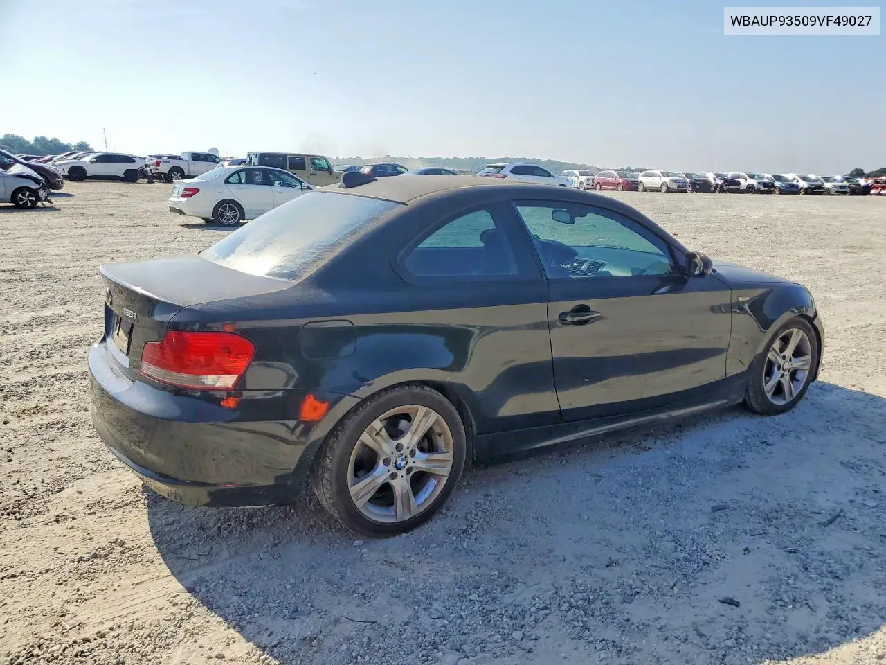 2009 BMW 128 I VIN: WBAUP93509VF49027 Lot: 59178466