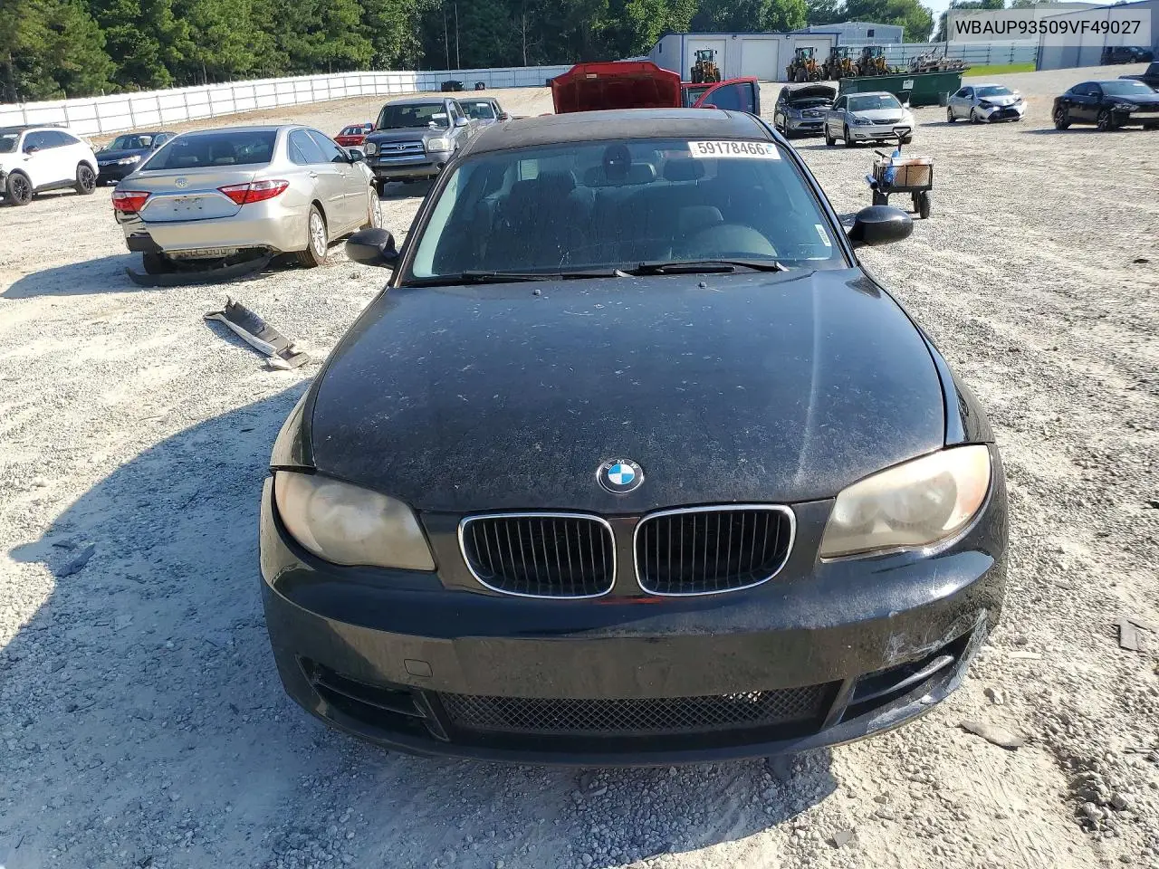 2009 BMW 128 I VIN: WBAUP93509VF49027 Lot: 59178466