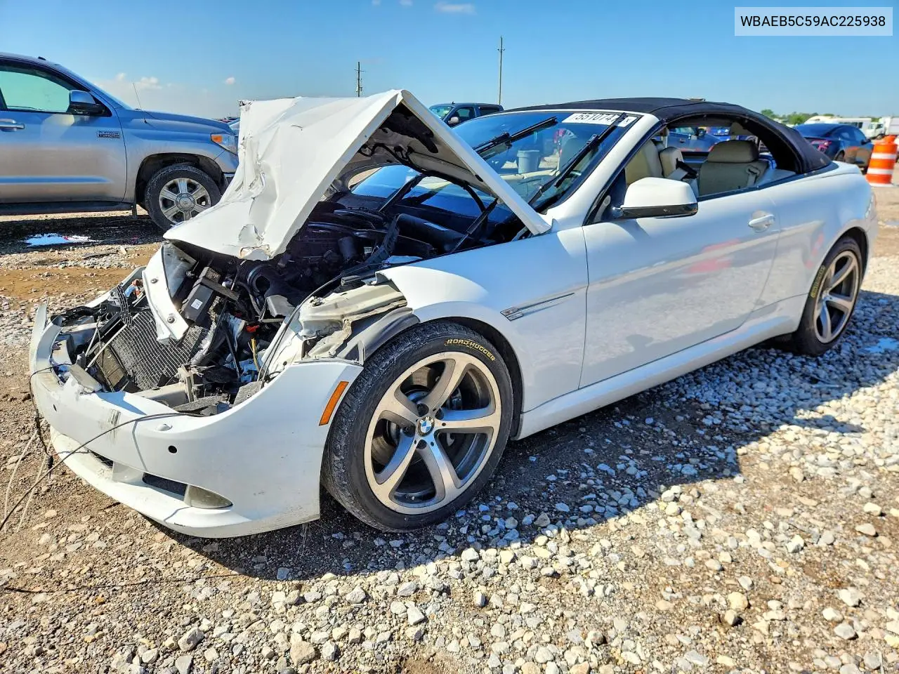 2010 BMW 650 I VIN: WBAEB5C59AC225938 Lot: 55107476