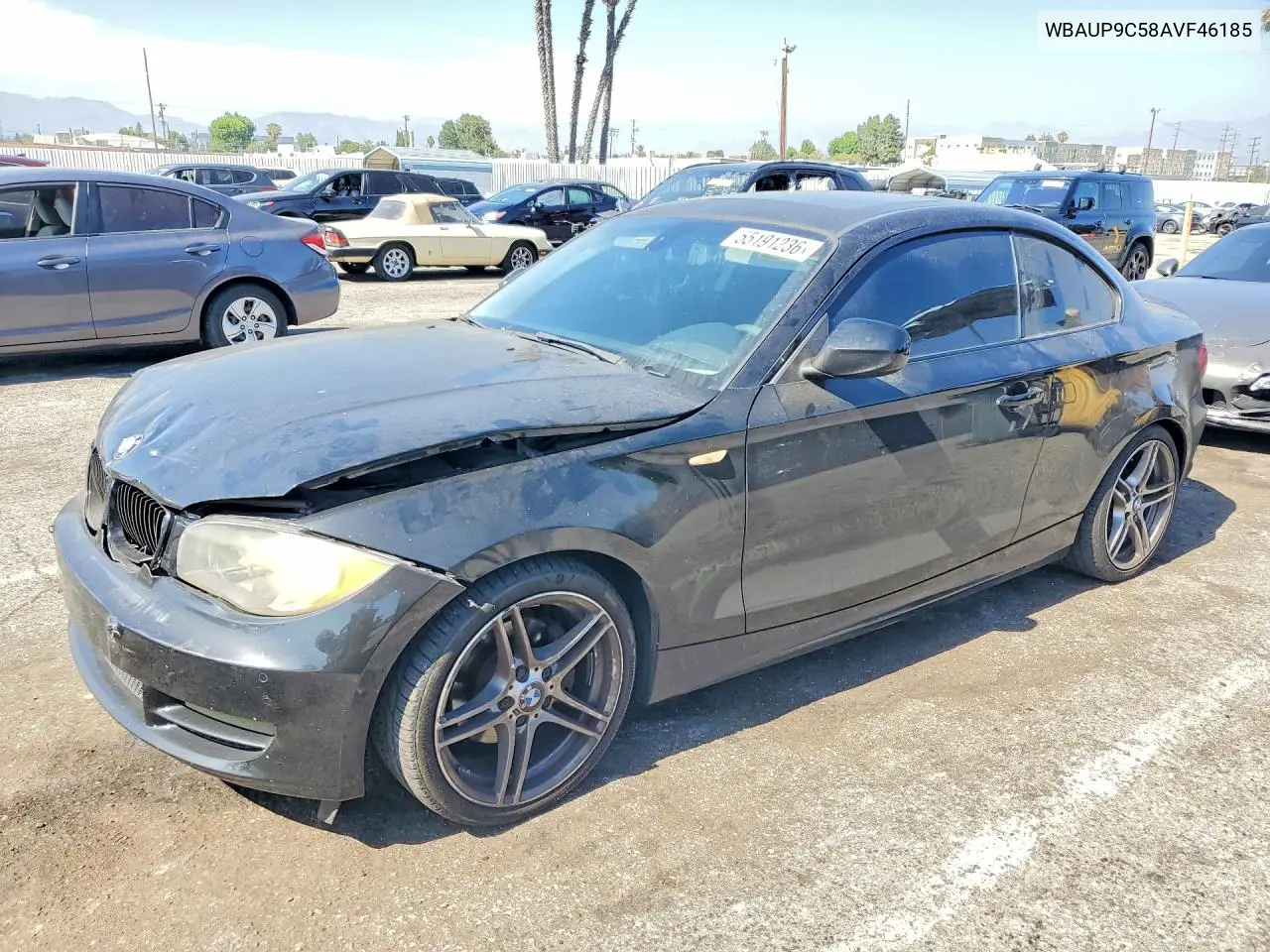 2010 BMW 128 I VIN: WBAUP9C58AVF46185 Lot: 55191236