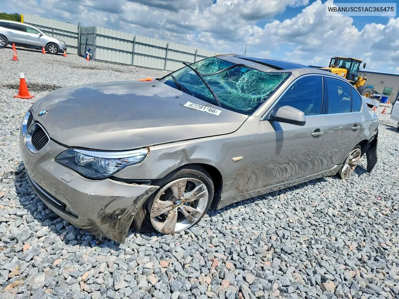 2010 BMW 528 I VIN: WBANU5C51AC365475 Lot: 62291166