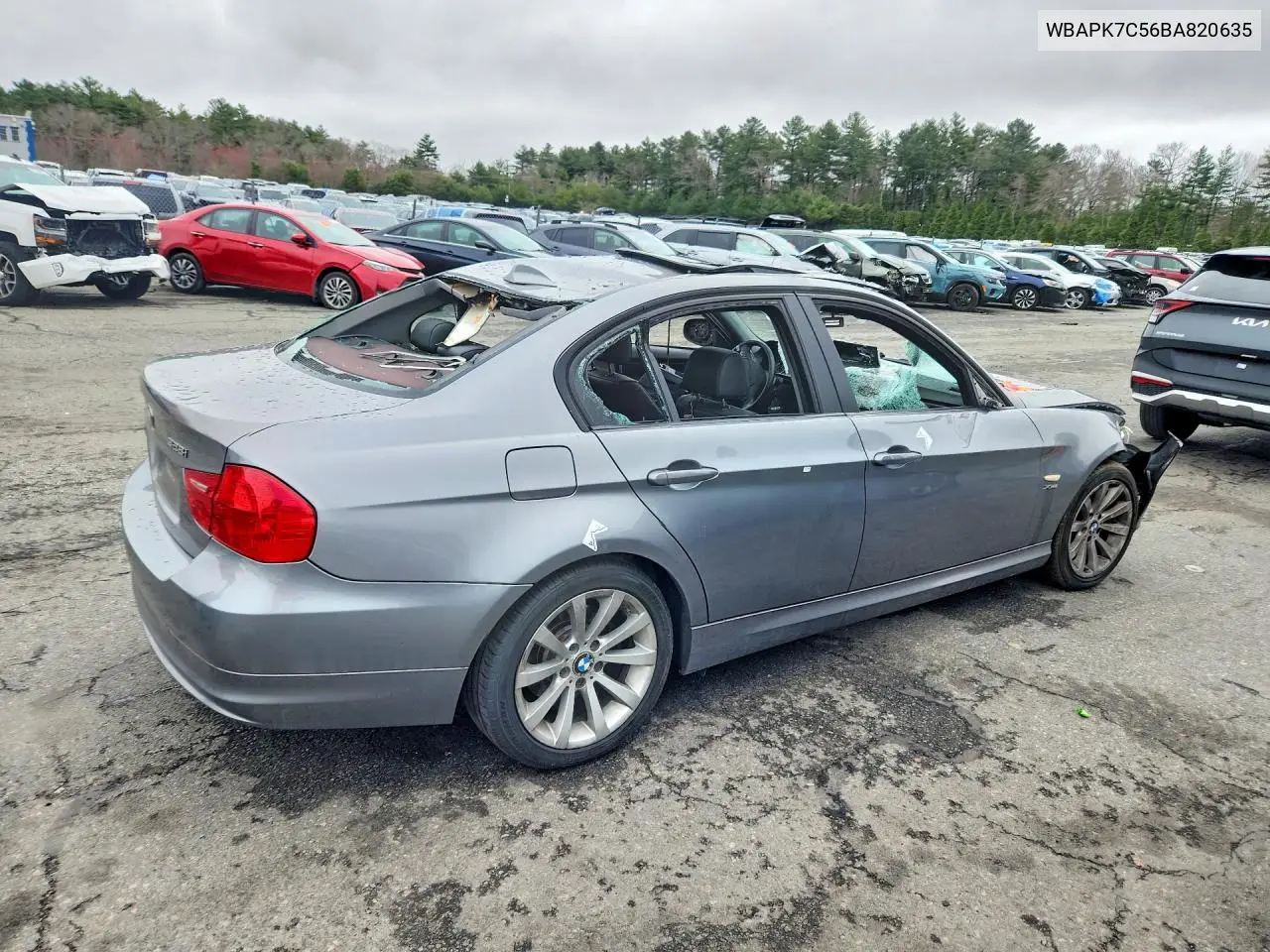 2011 BMW 328 Xi VIN: WBAPK7C56BA820635 Lot: 48387386