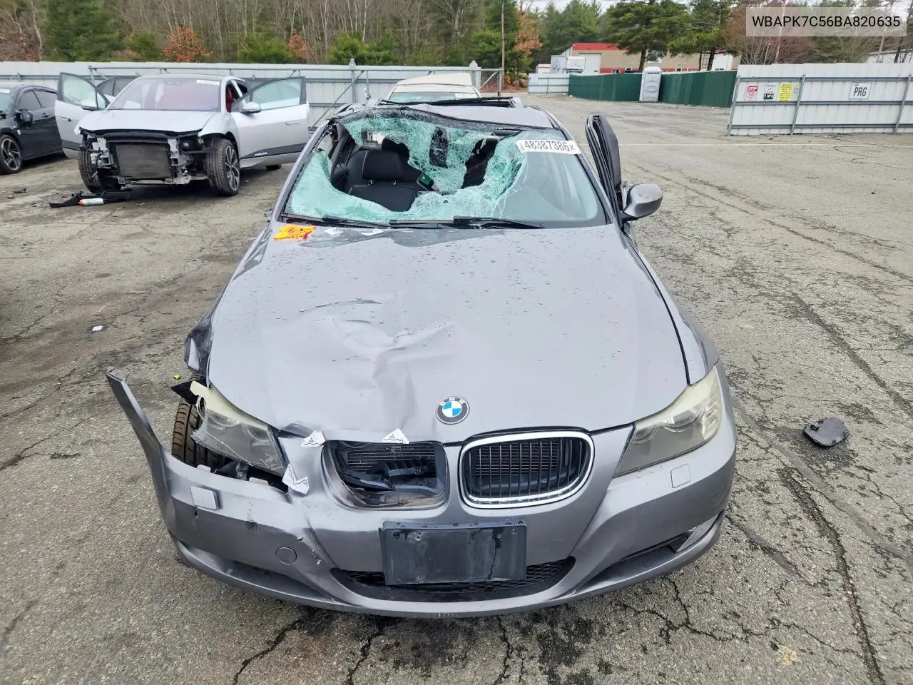 2011 BMW 328 Xi VIN: WBAPK7C56BA820635 Lot: 48387386