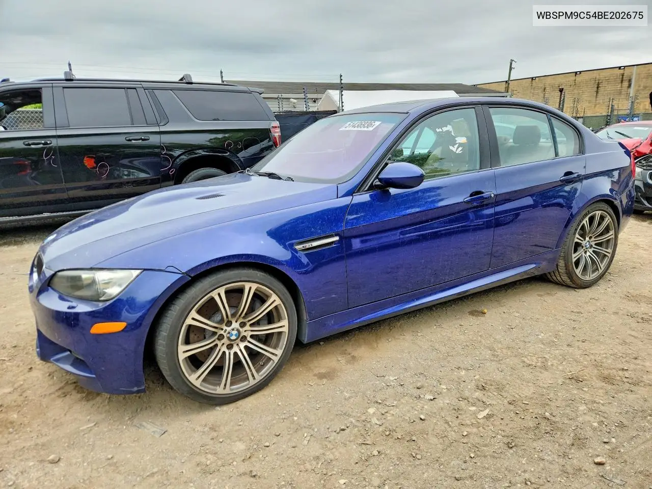 2011 BMW M3 VIN: WBSPM9C54BE202675 Lot: 51436936