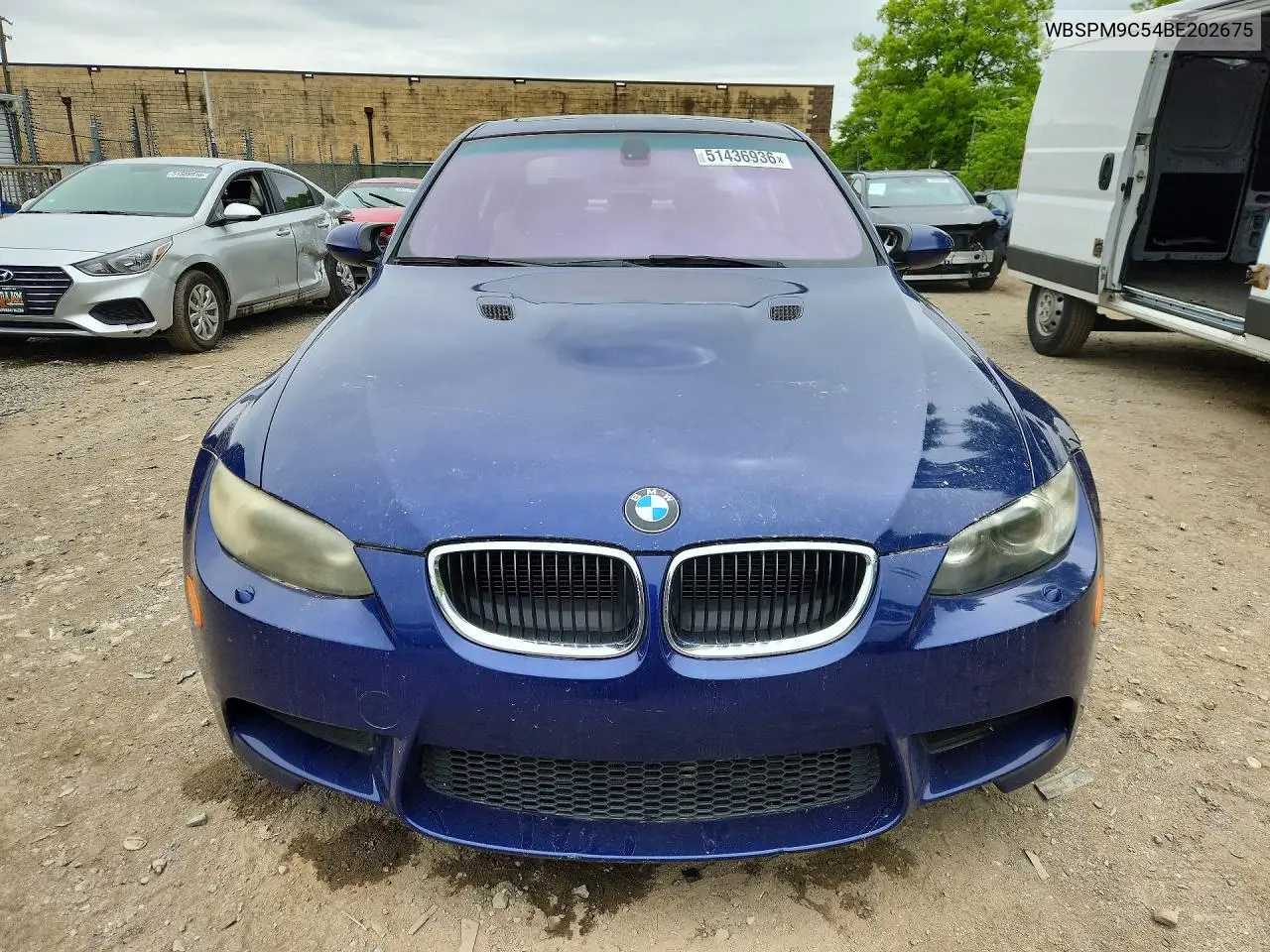 2011 BMW M3 VIN: WBSPM9C54BE202675 Lot: 51436936