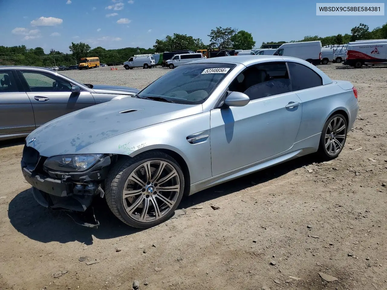 2011 BMW M3 VIN: WBSDX9C58BE584381 Lot: 52348856