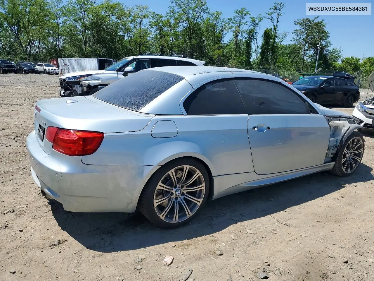 2011 BMW M3 VIN: WBSDX9C58BE584381 Lot: 52348856