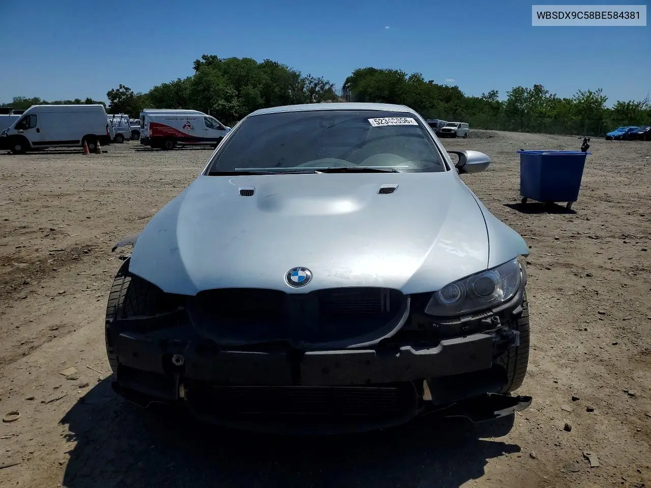 2011 BMW M3 VIN: WBSDX9C58BE584381 Lot: 52348856
