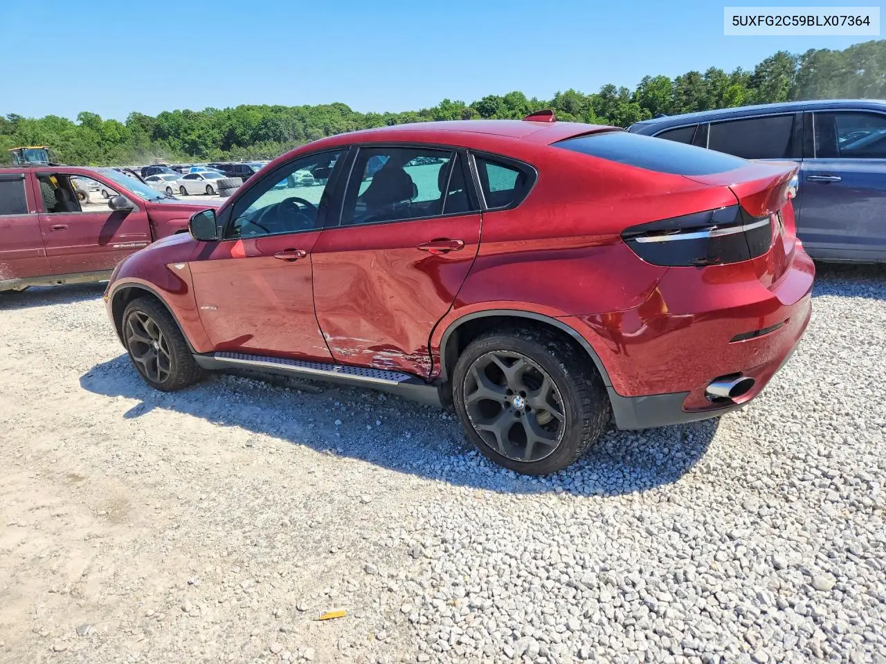 2011 BMW X6 xDrive35I VIN: 5UXFG2C59BLX07364 Lot: 56263286