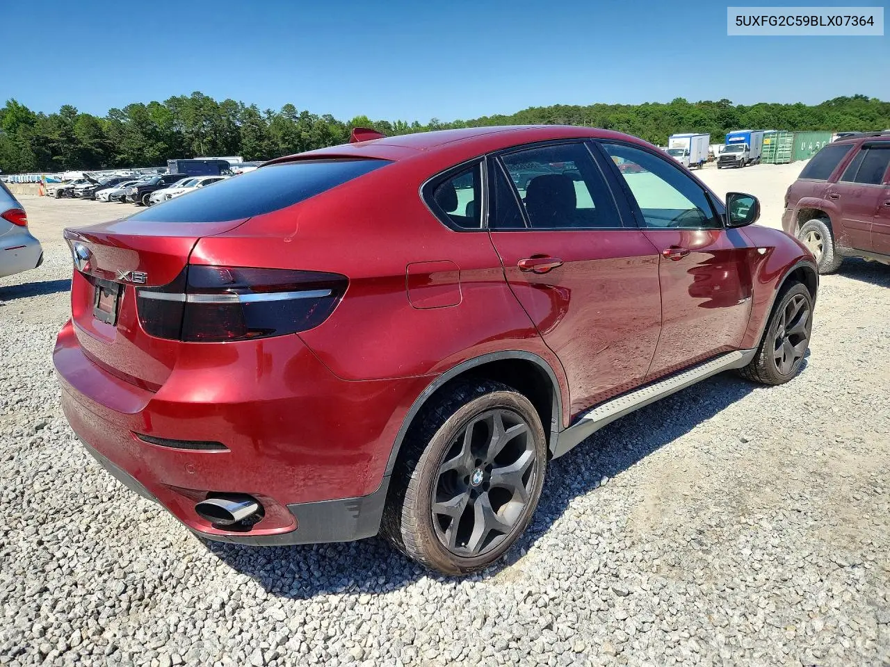 2011 BMW X6 xDrive35I VIN: 5UXFG2C59BLX07364 Lot: 56263286