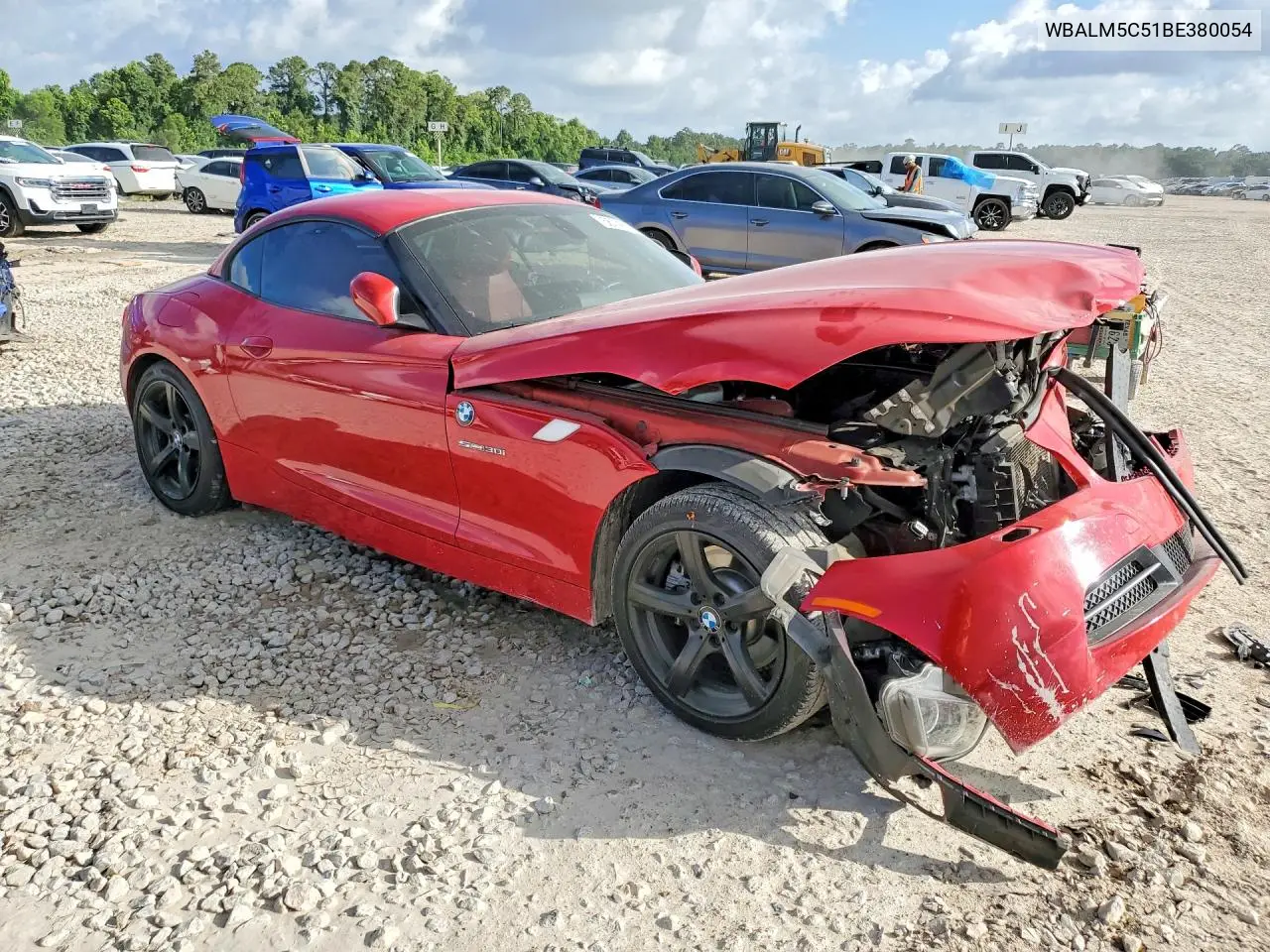 2011 BMW Z4 Sdrive30I VIN: WBALM5C51BE380054 Lot: 56748406