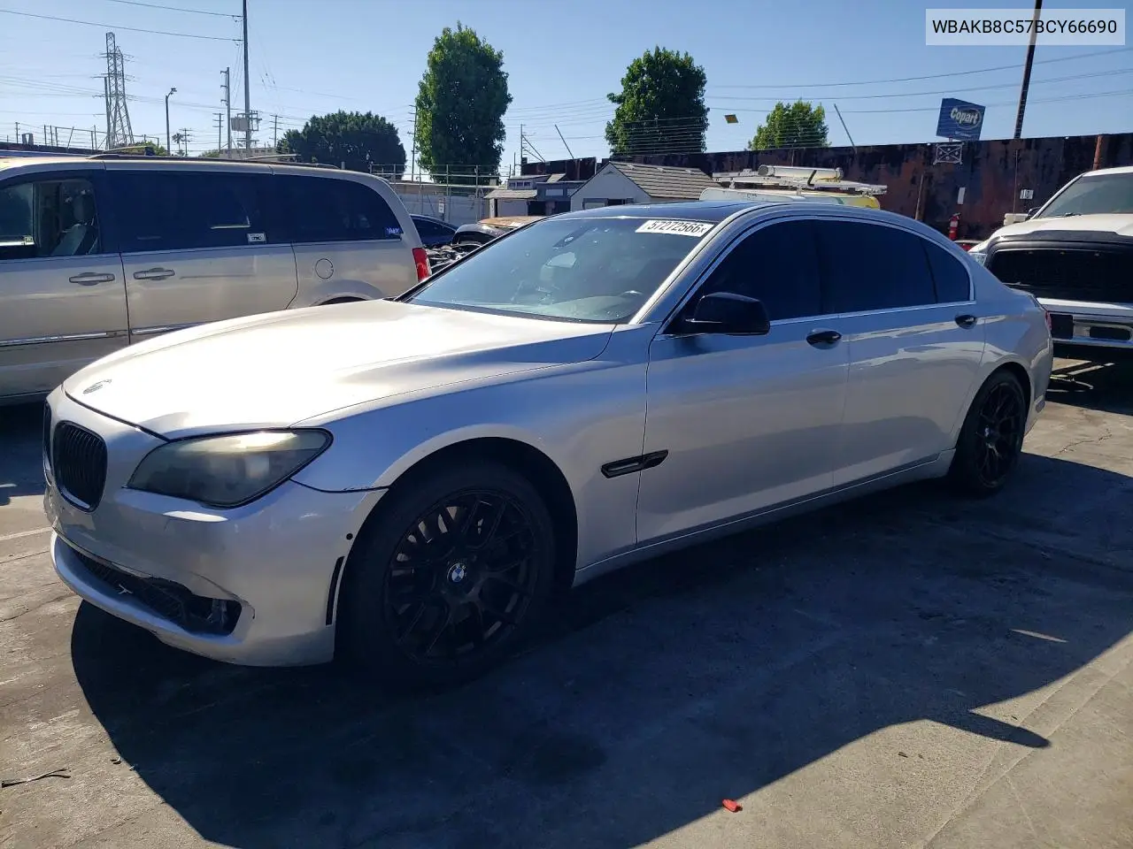 2011 BMW 750 Li VIN: WBAKB8C57BCY66690 Lot: 57272566