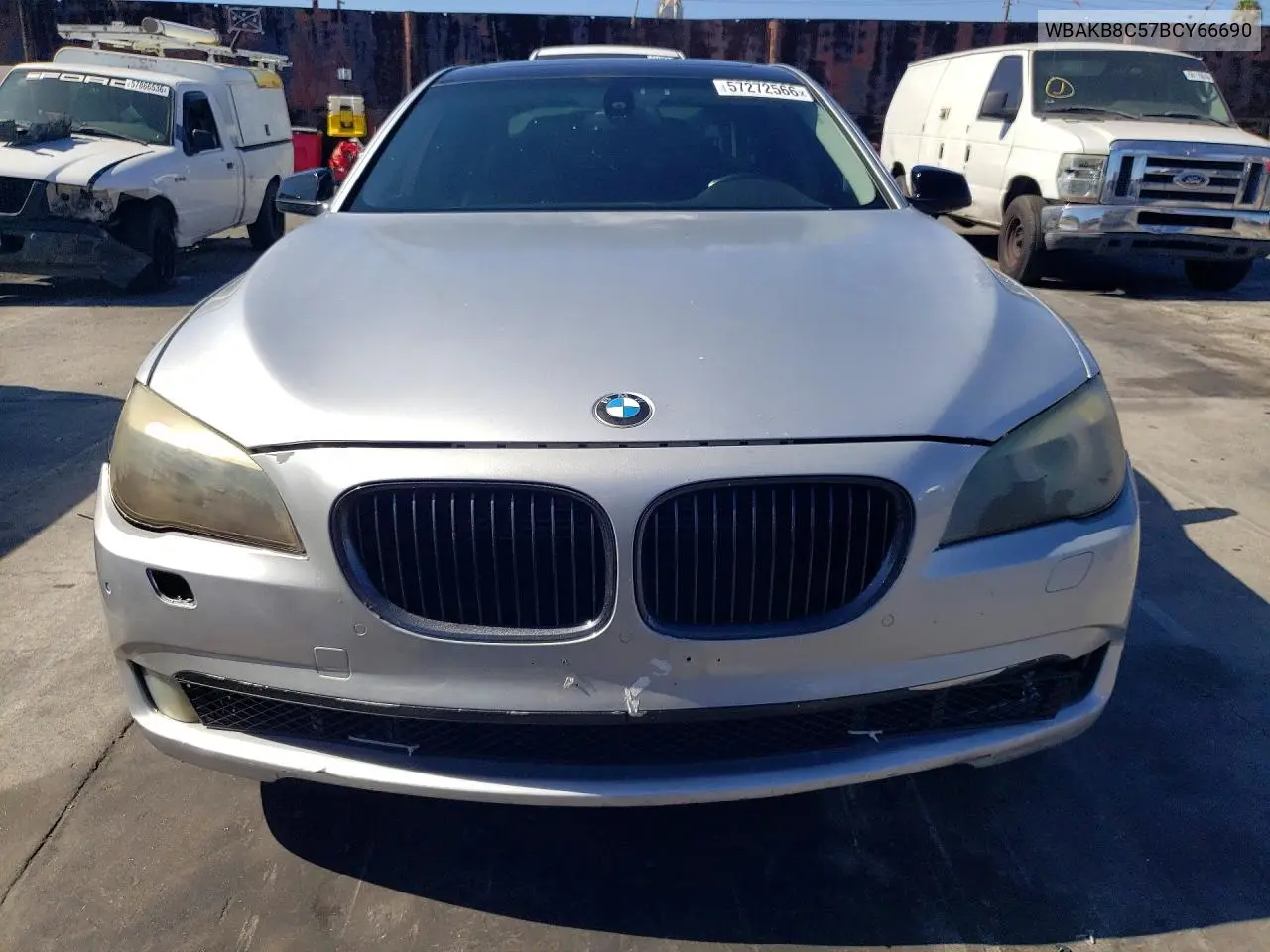 2011 BMW 750 Li VIN: WBAKB8C57BCY66690 Lot: 57272566