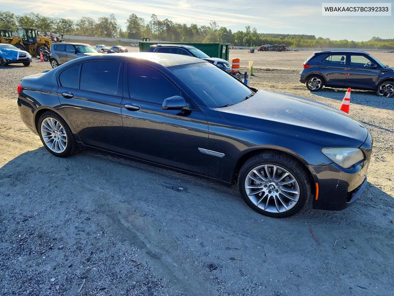 2011 BMW 740 I VIN: WBAKA4C57BC392333 Lot: 58295226
