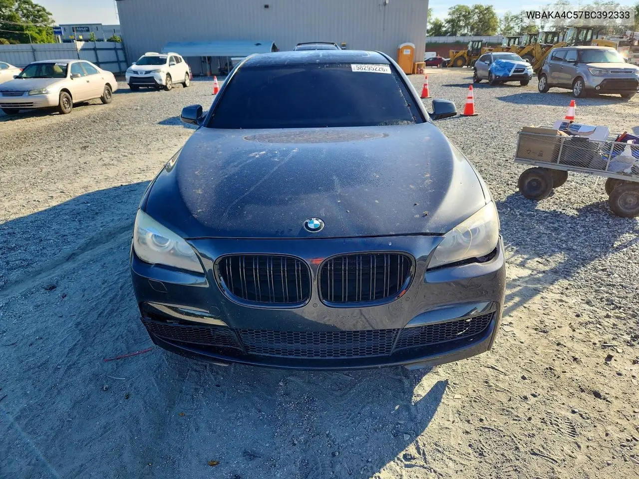 2011 BMW 740 I VIN: WBAKA4C57BC392333 Lot: 58295226