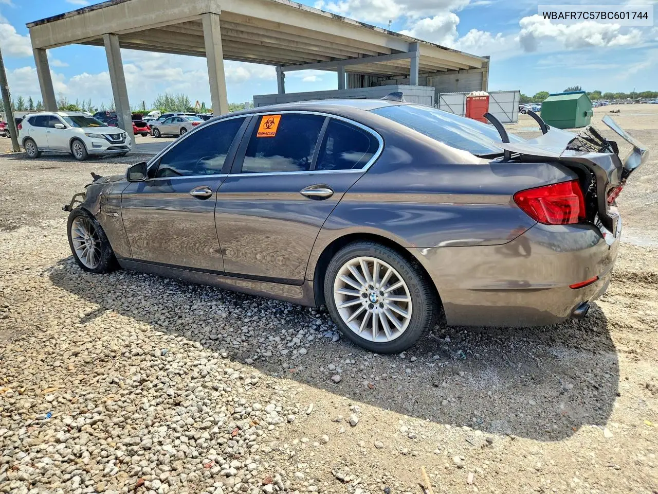 2011 BMW 535 I VIN: WBAFR7C57BC601744 Lot: 59807536