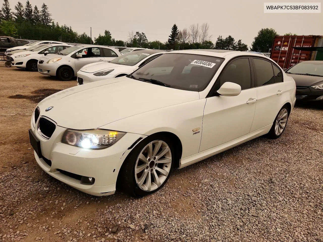 2011 BMW 328 I VIN: WBAPK7C53BF083932 Lot: 60304036