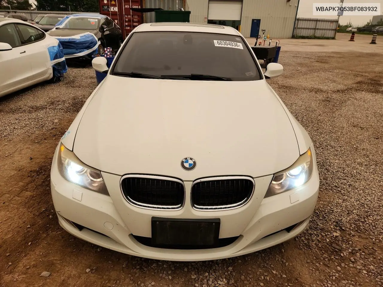 2011 BMW 328 I VIN: WBAPK7C53BF083932 Lot: 60304036