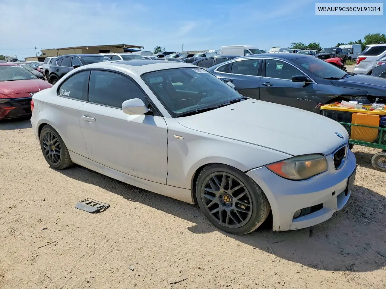 2012 BMW 128 I VIN: WBAUP9C56CVL91314 Lot: 52967706