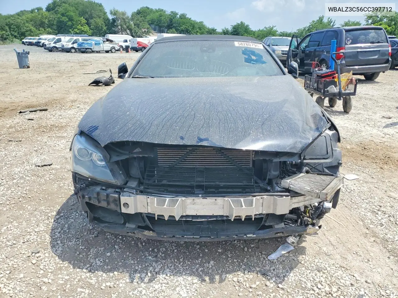 2012 BMW 650 I VIN: WBALZ3C56CC397712 Lot: 58280796