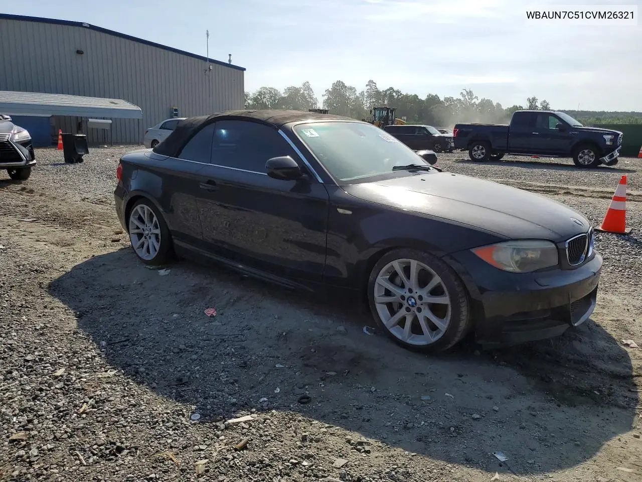 2012 BMW 135 I VIN: WBAUN7C51CVM26321 Lot: 59915546
