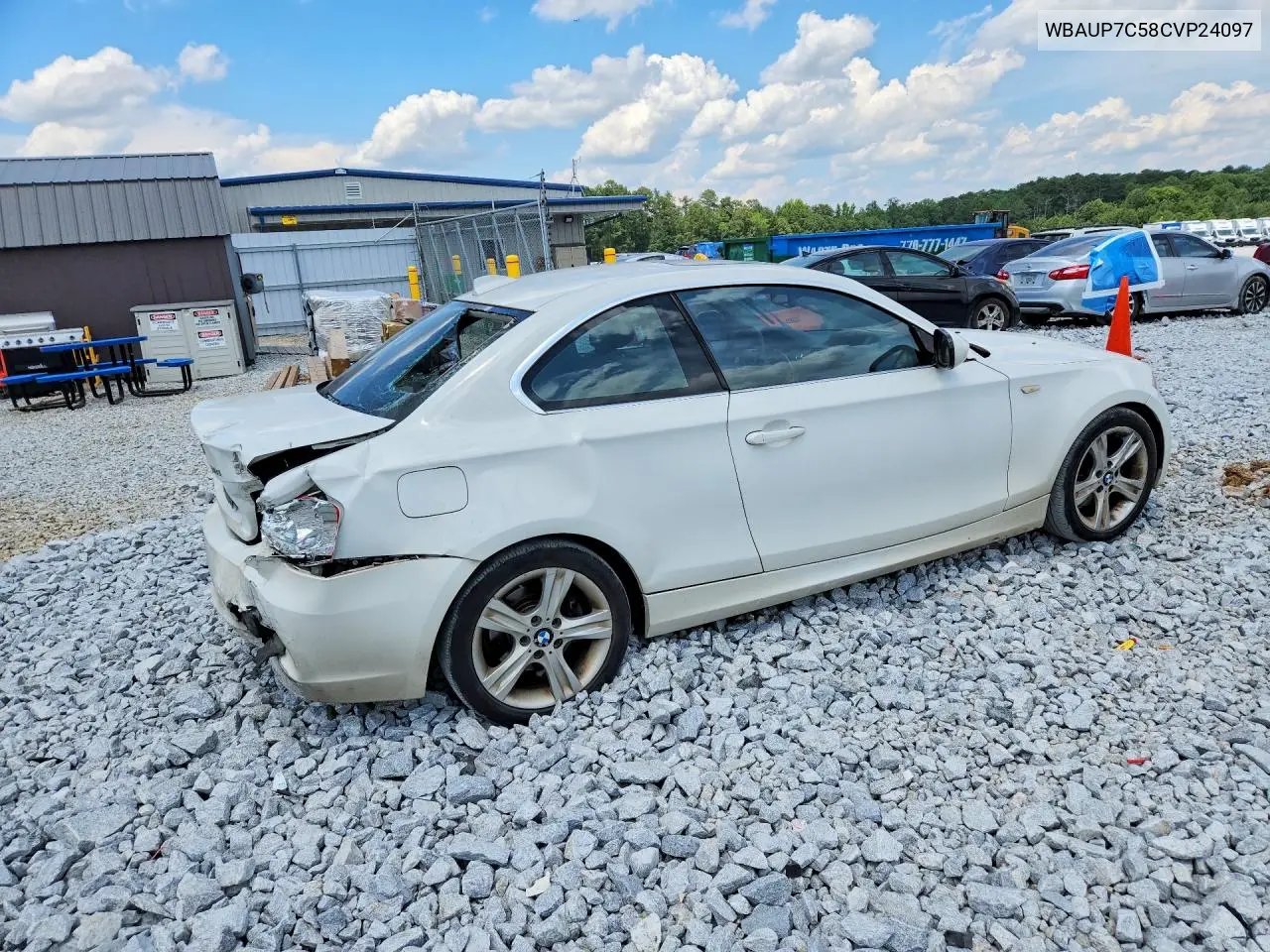 2012 BMW 128 I VIN: WBAUP7C58CVP24097 Lot: 60389736