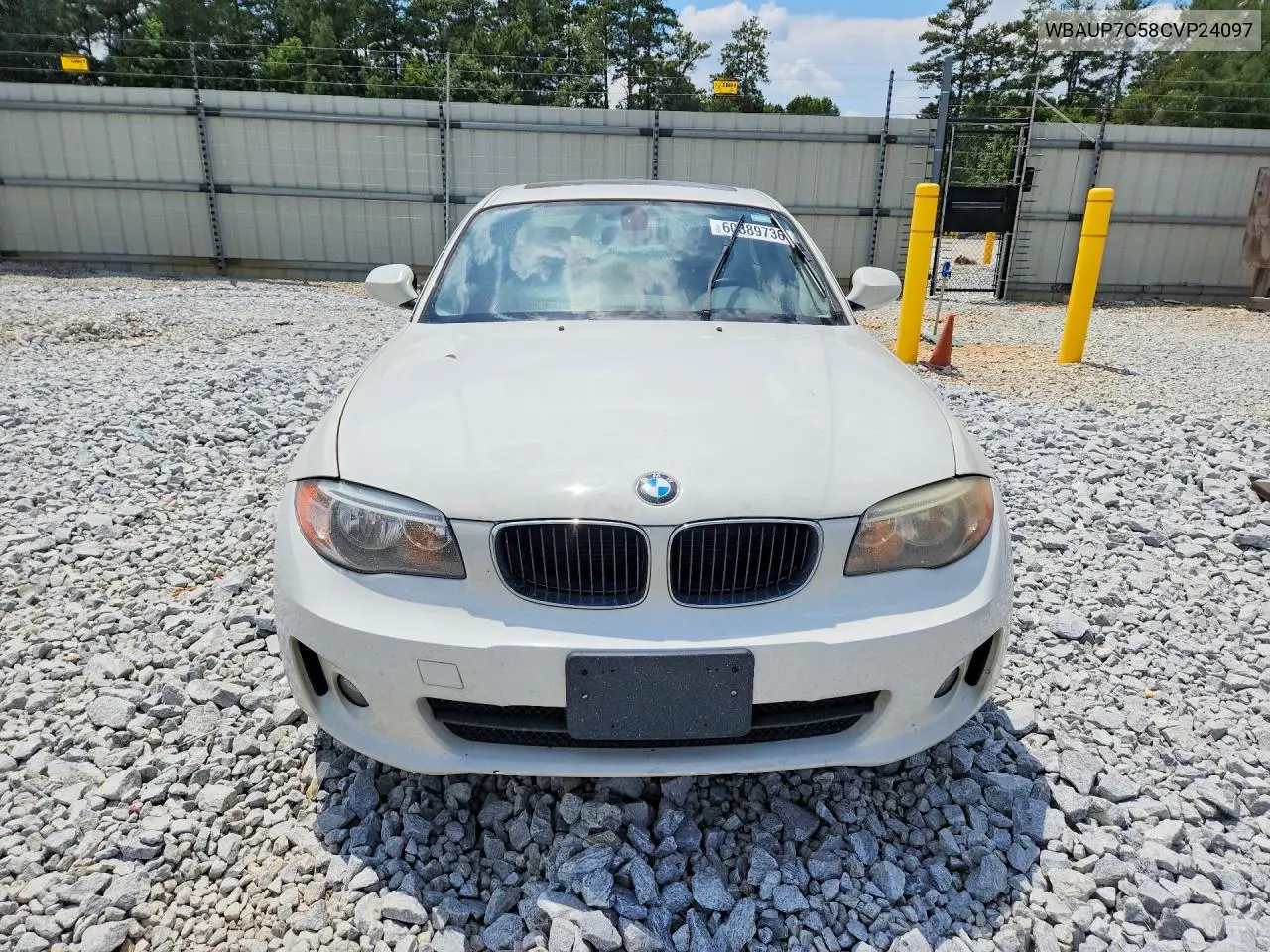 2012 BMW 128 I VIN: WBAUP7C58CVP24097 Lot: 60389736