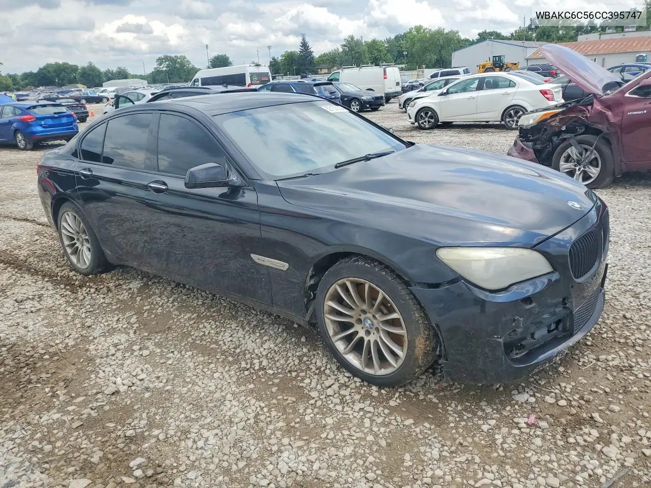 2012 BMW 750 Xi VIN: WBAKC6C56CC395747 Lot: 62152936