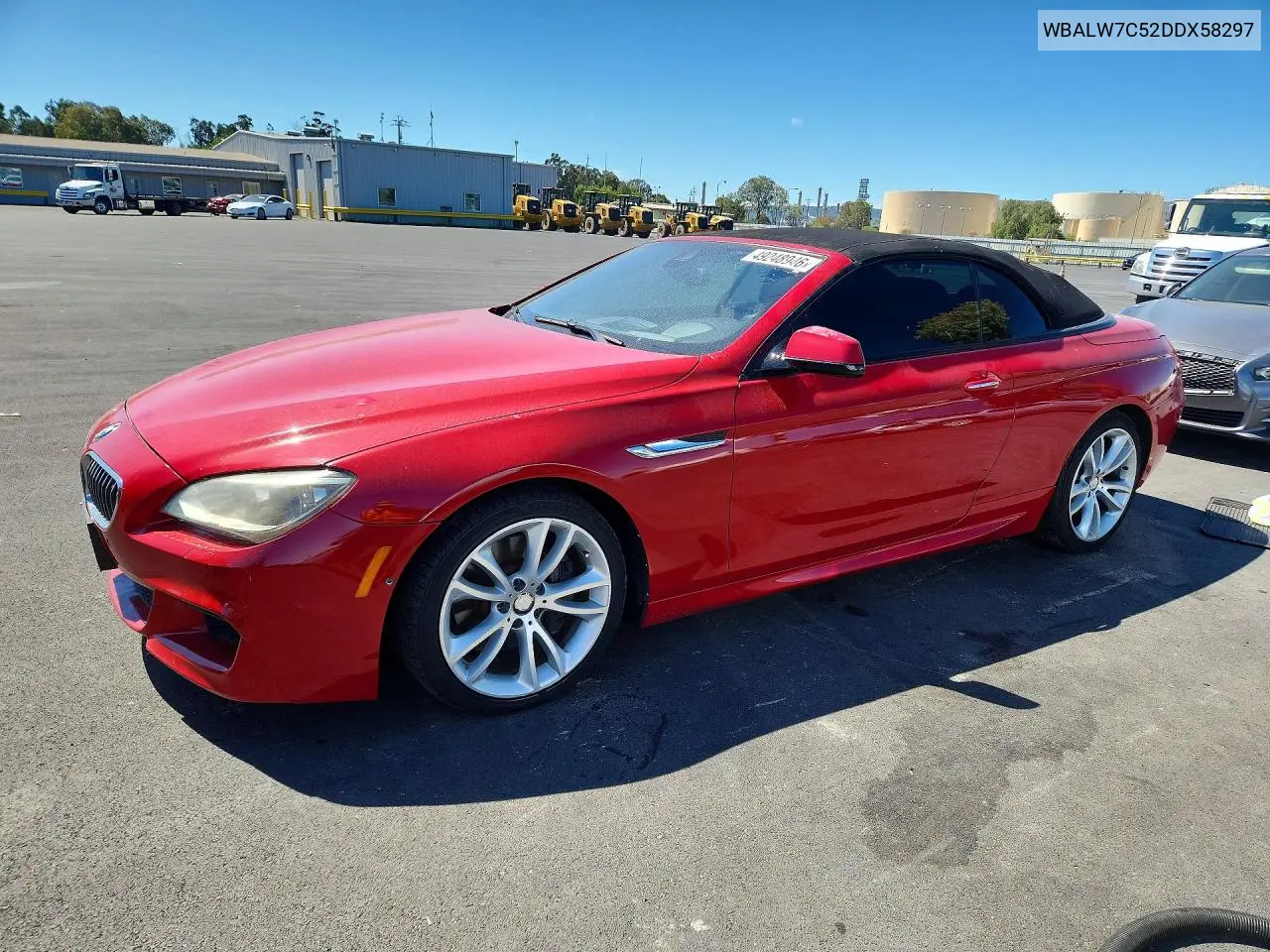 2013 BMW 640 I VIN: WBALW7C52DDX58297 Lot: 49248946