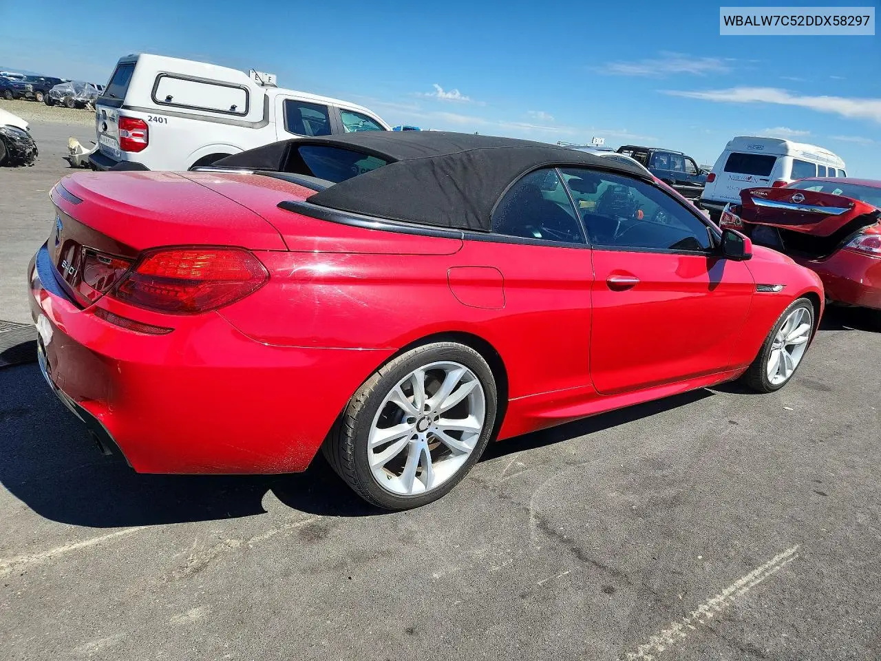 2013 BMW 640 I VIN: WBALW7C52DDX58297 Lot: 49248946