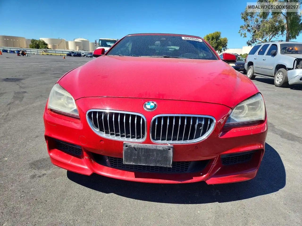 2013 BMW 640 I VIN: WBALW7C52DDX58297 Lot: 49248946